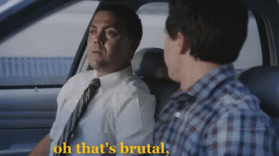 Two Men Sitting In Car Talking GIF
