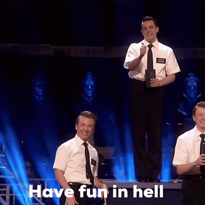 Two Men Sitting In Car With Punt GIF