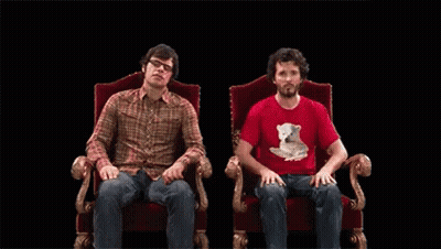 Two Men Sitting In Chairs I've Got Hurt Feelings GIF