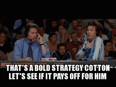 Two Men Sitting In Front Of Crowd Talking Strategy GIF