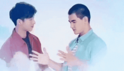 Two Men Standing and Talking