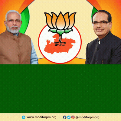 Two Men Standing Beside Lotus Flower GIF