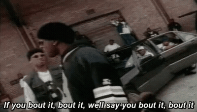 Two Men Standing By Car GIF