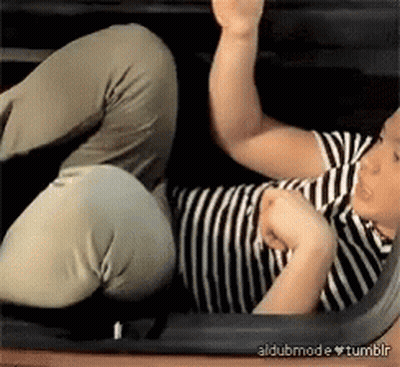Two Men Standing In Boxing Ring GIF