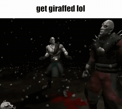 Two Men Standing In Dark Room GIF