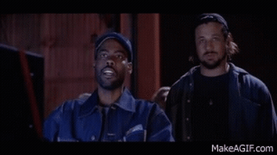 Two Men Standing In Front Of Computer GIF