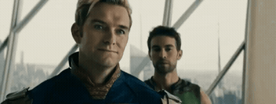 Two Men Standing In Front Of Window GIF