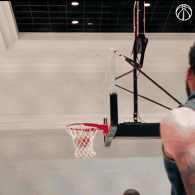 Two Men Standing In Gym GIF