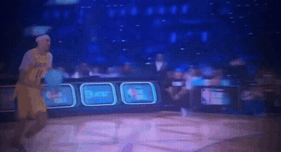 Two Men Standing Near Chet Holmgren Welcome Sign GIF