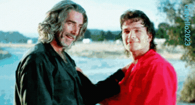 Two Men Standing Next To Each Other 2023 GIF