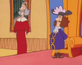 Two Men Standing Next To Each Other GIF