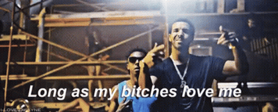 Two Men Standing Next To Each Other Long As My Bitches Love Me GIF