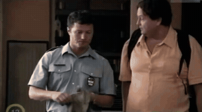 Two Men Standing Next To Each Other Number 12 GIF
