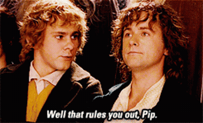 Two Men Standing Next To Each Other One Says Well That Rules You Out Pip GIF