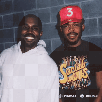 Two Men Standing Next To Each Other One Wearing A Shirt That Says Social Works GIF