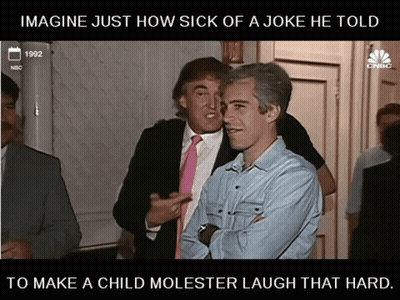 Two Men Standing Next To Each Other Saying Imagine Just How Sick Of A Joke He Told GIF