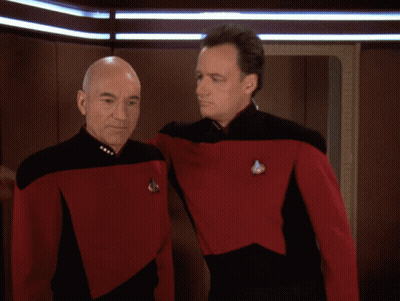 Two Men Standing Next To Each Other Saying Pals GIF