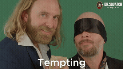 Two Men Standing Next To Each Other Tempting GIF