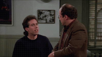Two Men Standing Next To Each Other With The Words " This Is No Good " GIF