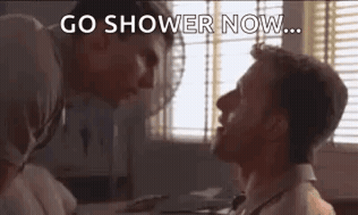 Two Men Standing Next To Window GIF
