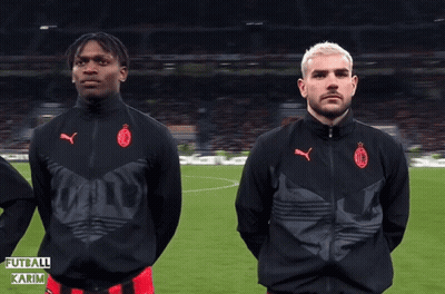 Two Men Standing On Soccer Field Futbol Karim GIF
