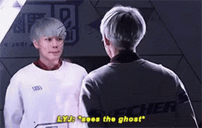 Two Men Standing One Saying Lyj GIF