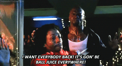 Two Men Standing Side By Side Saying I Want Everybody Back GIF