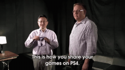Two Men Standing This Is How You Share Your Games On PS4 GIF