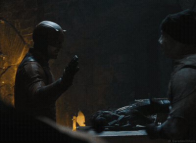Two Men Standing Together Daredevil Shots GIF