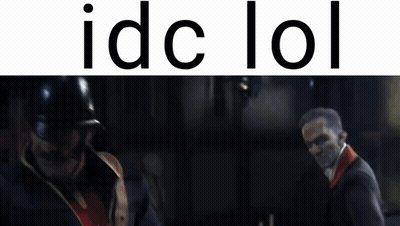 Two Men Standing Together Saying Idc Lol GIF