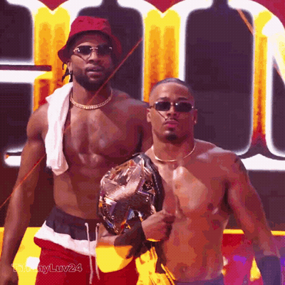 Two Men Standing Together #TommyLuv24 GIF