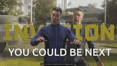 Two Men Standing Together You Could Be Next GIF