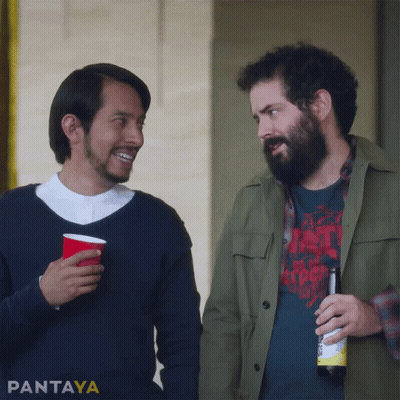 Two Men Standing With Pantaya GIF
