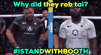Two Men Standing With Why Did They Rob Tai GIF