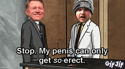 Two Men Stop My Penis Can Only Get So Erect GIF