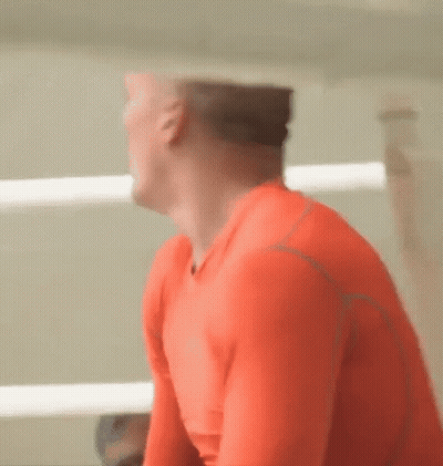 Two Men Swimming Get Under The Damn Chair GIF