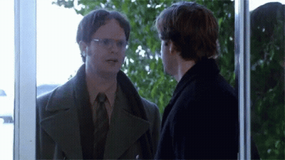 Two Men Talking GIF