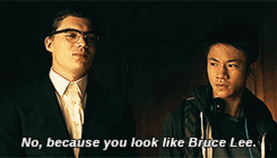 Two Men Talking About Bruce Lee GIF