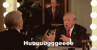 Two Men Talking Huuuuuuuggeee GIF
