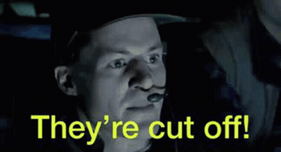 Two Men Talking In Dark Room Cut Off GIF