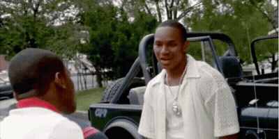 Two Men Talking In Front Of Jeep GIF