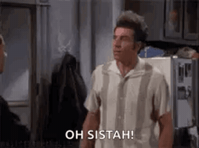 Two Men Talking In Kitchen GIF