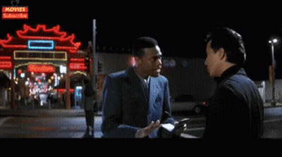 Two Men Talking On Street Movies Subscribe Sign GIF