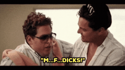 Two Men Talking One Says M.F. Dicks GIF