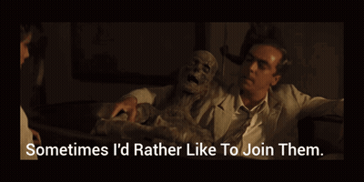 Two Men Talking Saying Sometimes I'd Rather Like To Join Them GIF