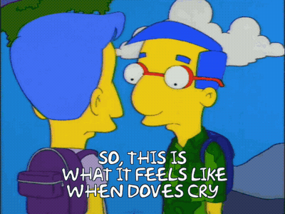 Two Men Talking So This Is What It Feels Like When Doves Cry GIF