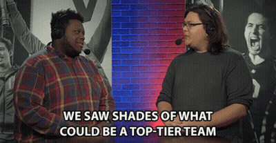 Two Men Talking We Saw Shades Of Top Tier Team GIF