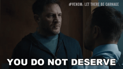 Two Men Talking You Do Not Deserve GIF