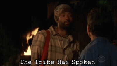 Two Men The Tribe Has Spoken GIF