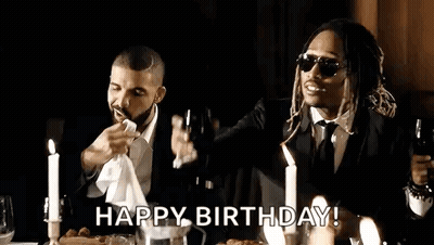 Two Men Toasting Champagne GIF